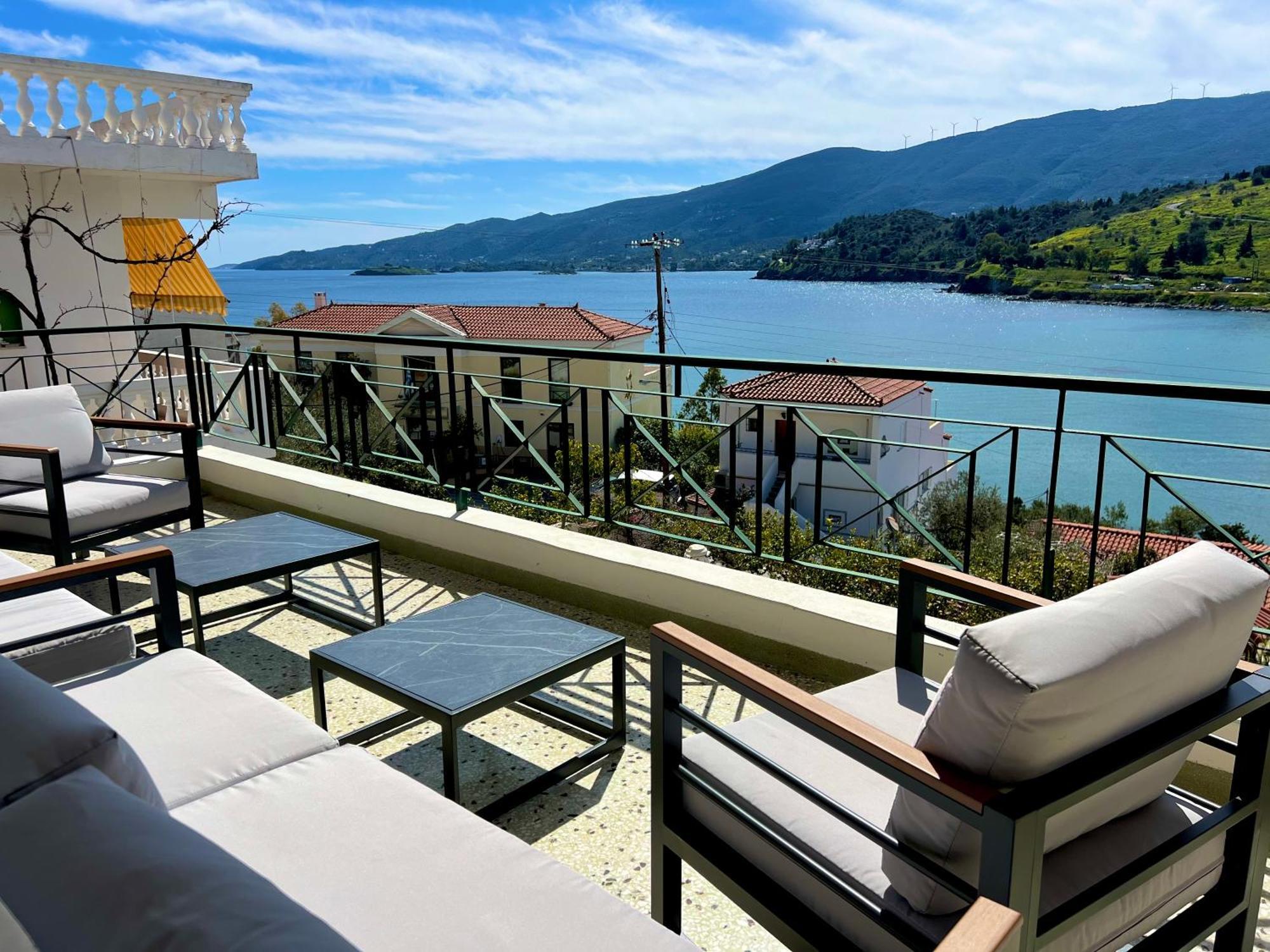 Villa Sofia Sea View 포로스타운 외부 사진